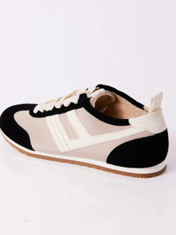 FREE PEOPLE NIB NWT Aces Tennis Shoes / Black + Oyster Combo - Image 3