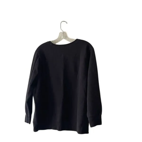 Just My Size Halloween "Boo" Graphic Black Sweatshirt 1X Cotton Blend Casual Fall Fashion - Image 4
