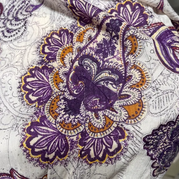 Band Of The Free New Paisley Lace V-Neck Balloon Sleeve Crop Top Size Small - Image 16