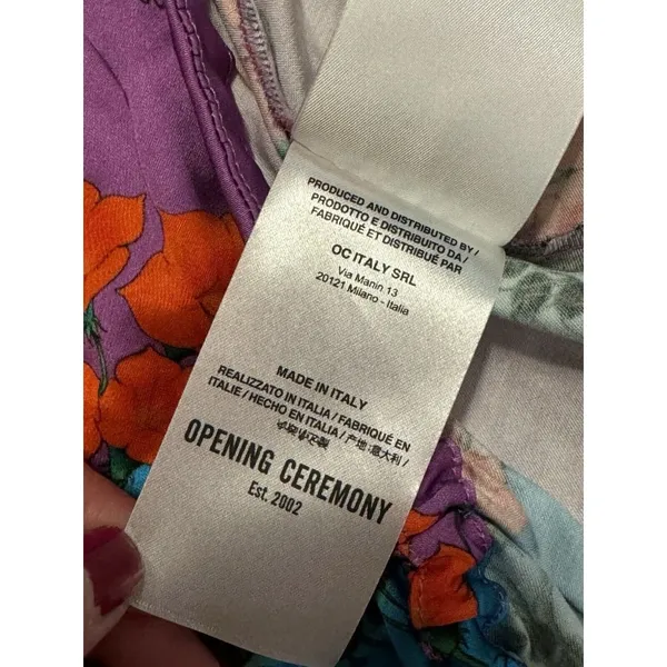 Opening Ceremony Women's Shirt Size‎ 42 Made In Italy Colorful Designer Modern - Image 15