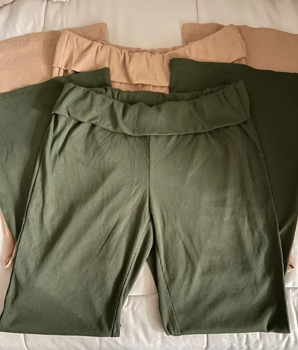 SheIn Fold-Over Yoga Pants (2) - Image 2