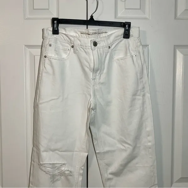 American Eagle white baggy jeans size - Image 2