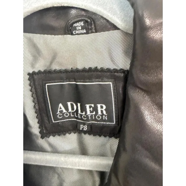 Genuine Leather Lamb Skin Adler Blazer Jacket Black - Image 7
