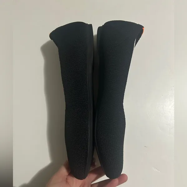 Women’s Black Knit Ballet Flats Slip-On shoes Size 8.5 - Image 2