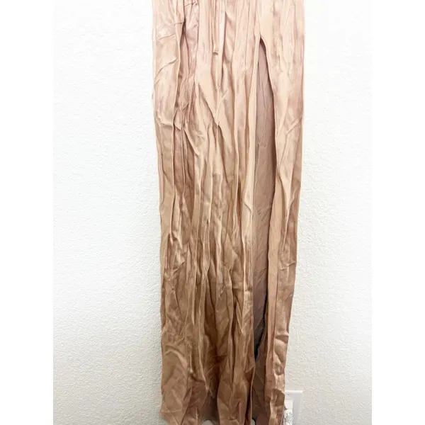 Shona Joy La Lune Bias Cowl Maxi Dress in Desert Rose Satin Size 4 Cocktail - Image 11