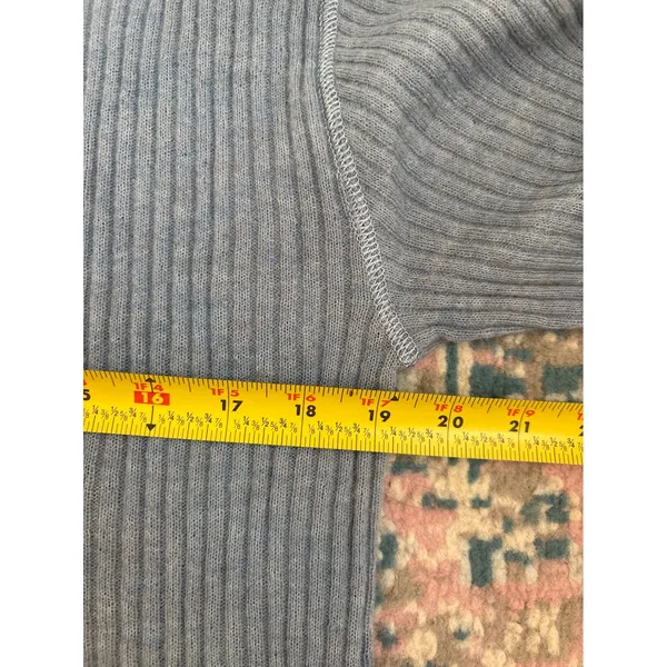 Madewell Alpaca Blend Ribbed Crewneck Sweater Dusty Blue Small CKP494382203 - Image 5
