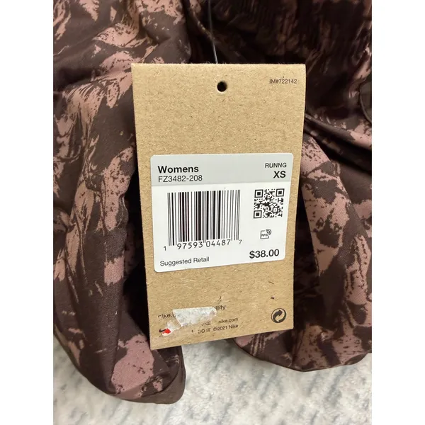 Nike Womens Dri-FIT Running‎ Shorts Brown Mauve Abstract FZ3482-208 XS NWT - Image 5