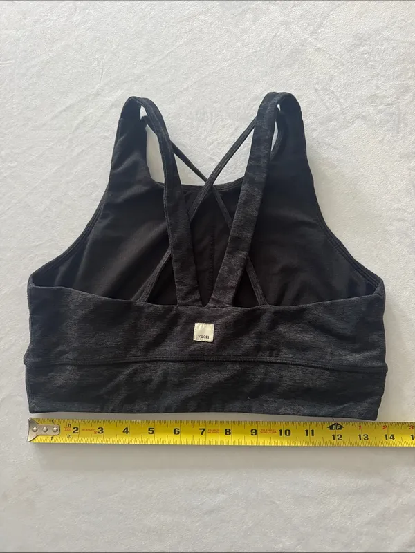 Vuori Black Camo High-Neck Strappy Sports Bra - Image 3