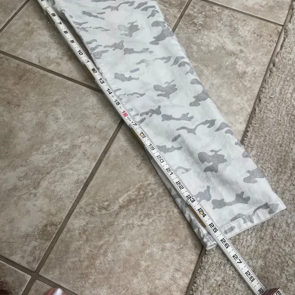 Bevy Flog Camo Jogger Pants White Silver Camouflage Made in Israel Sie 26 - Image 10