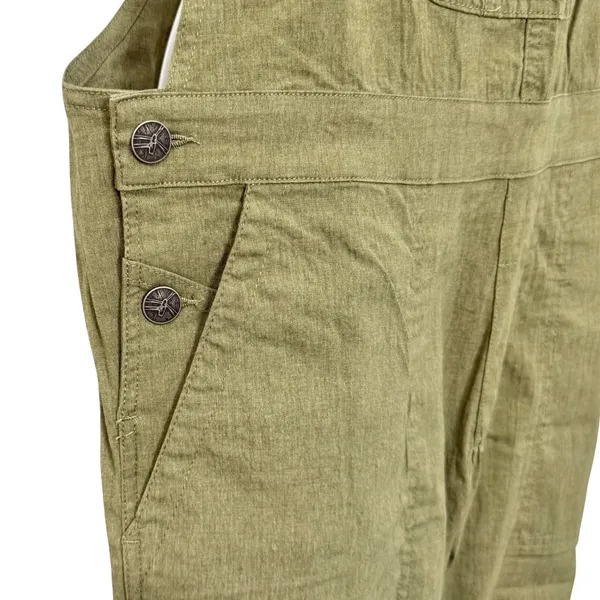 Purnell Work Wear Olive Green Slub Cotton Overalls Women's size 6 NEW Tags - Image 14