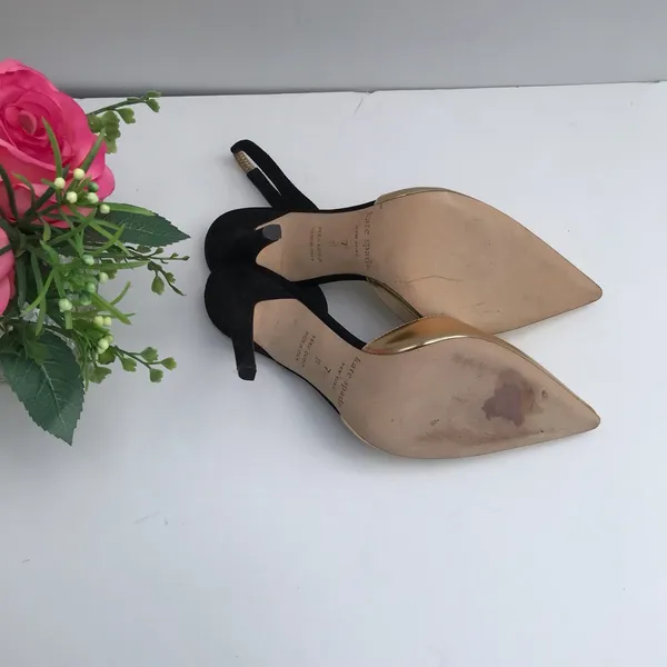 Kate spade Gold Pointed Heels - Image 4