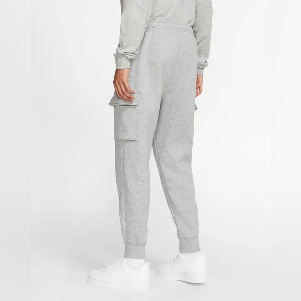 Nike Sportswear Club Fleece Cargo Jogger Sweatpants in Gray Size Medium - Image 8