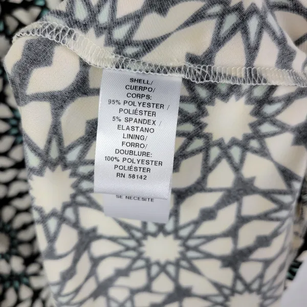 Maggie London Stitch Fix Dress 22W Black White Cenna Jersey Starbust Mini NEW - Image 10