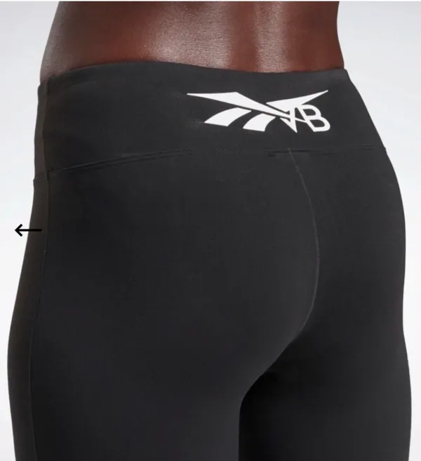 Reebok x Victoria Beckham VB Classic 7/8 Tights, Size Medium - Image 4