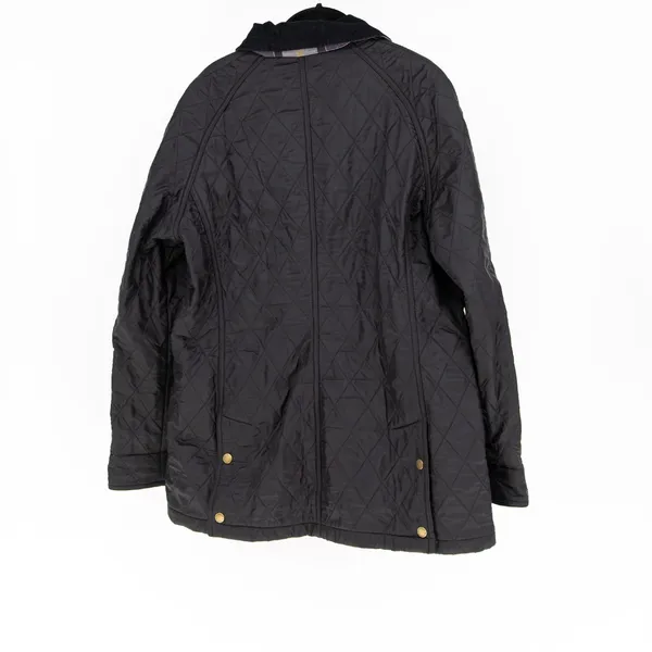 NEW Barbour Women's Beadnell Polar Quilt Fleece Lined Full Zp Jacket Black 10 - Image 4