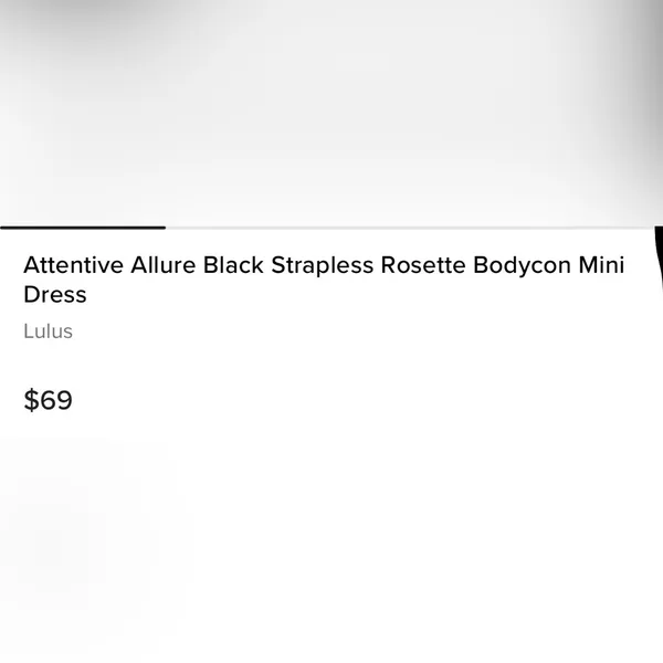 Lulu's Attentive Allure Black Strapless Rosette BodyconDress with Floral Details - Image 7