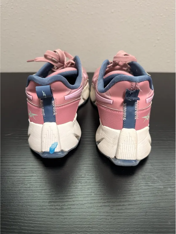 Reebok Pink and Blue Athletic Sneakers - Image 3