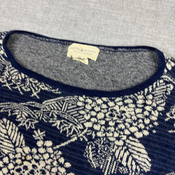 Denim & Supply Ralph Lauren Sweater Womens Small Blue Floral Crew Neck Knit - Image 2