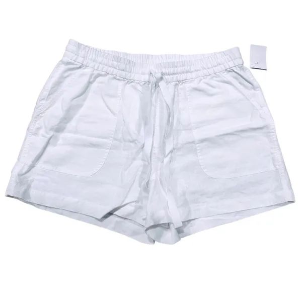 J Crew Point Sur Chambray Seaside Short in Linen Blend White Size Small NWT - Image 2