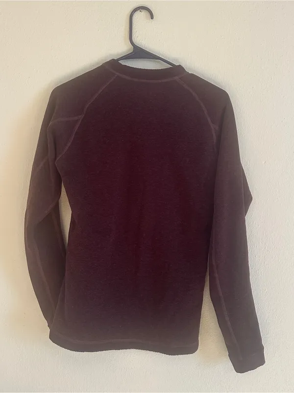 Carhartt Force Fleece Crewneck Maroon Shirt - Image 4