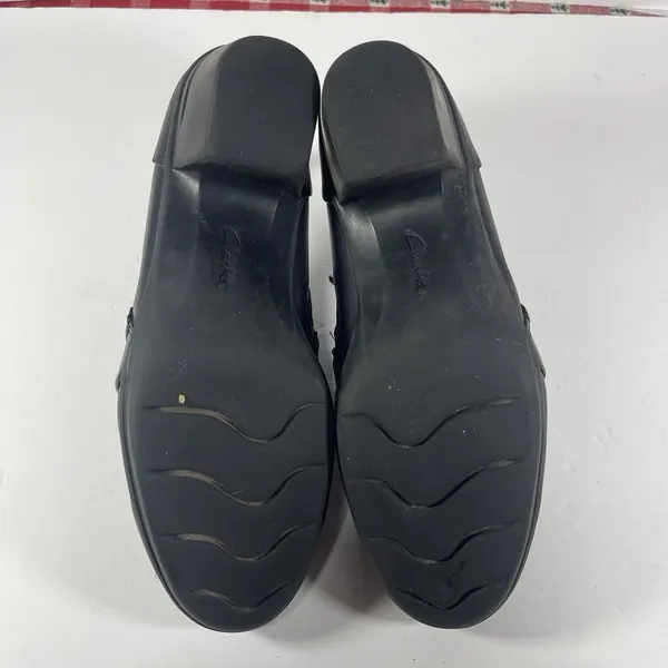 Clarks Collection Black Leather Zip Ankle Booties – Women’s Size 8 M - Image 6