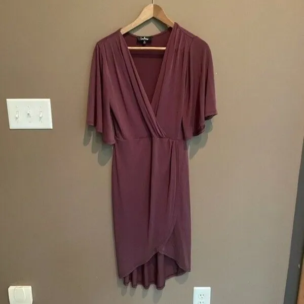 Lulus Dulcet Surplice Midi Dress Purple Size‎ Small - Image 4