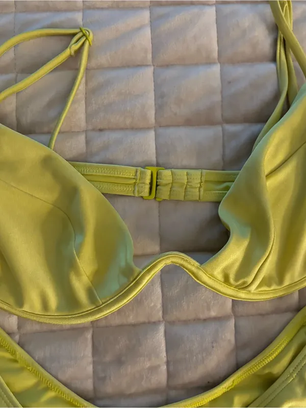 Garage Neon Yellow Bikini Women’s Size L - Image 2