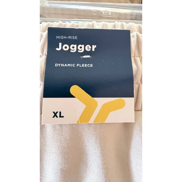 Old Navy Active Beige Joggers High Rise Dynamic Fleece XL NWT - Image 4