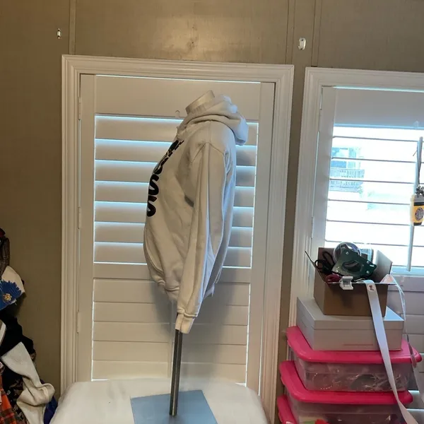 Gildan White Heavy Blend Hoodie - Image 5