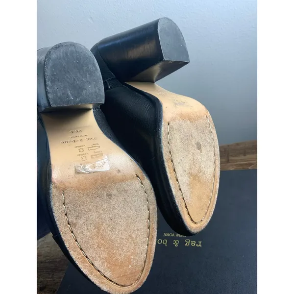 Rag & Bone Margot Black‎ leather Boots size 6.5 - Image 9
