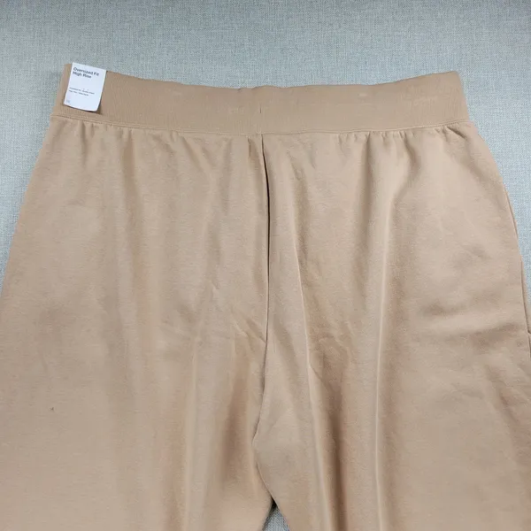 Nike Womens Sweatpants Size 4X Tan Phoenix Fleece Oversized Fit High Rise NEW - Image 5