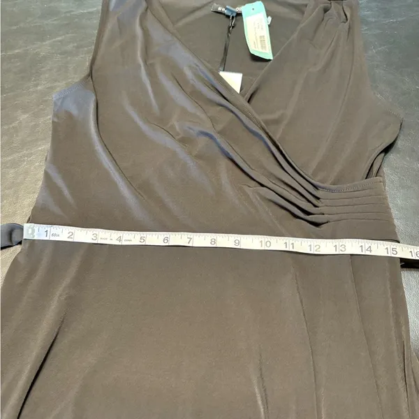 41 Hawthorn Black Tristana Essential Knit Faux Wrap Dress size L NWT - Image 13