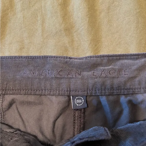 American Eagle Baggy Jogger Womens Size 4 Short Corduroy Cargo - Image 4