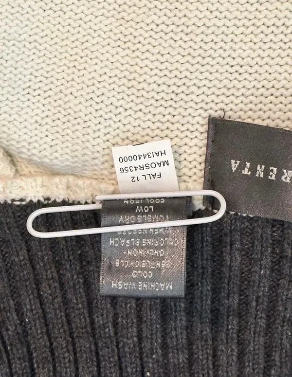 Oscar de la Renta Argyle Quater-Zip Sweater - Image 7