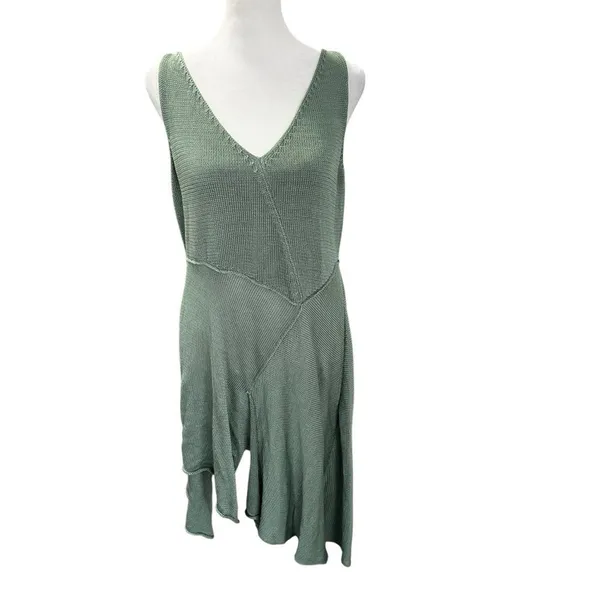 NWT Peruvian Connection Portobello Pima Cotton Dress Sage M - Image 2