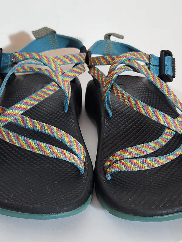 Chacos ZX1 Classic Rainbow Strappy Sport Sandals Size 6 - Image 4