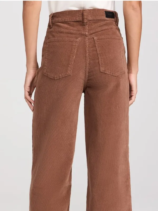 🌟 Dl1961 🌟 Hepburn Wide Leg 27" High Rise Corduroy Stretch Jeans Brown Sz 26 - Image 3