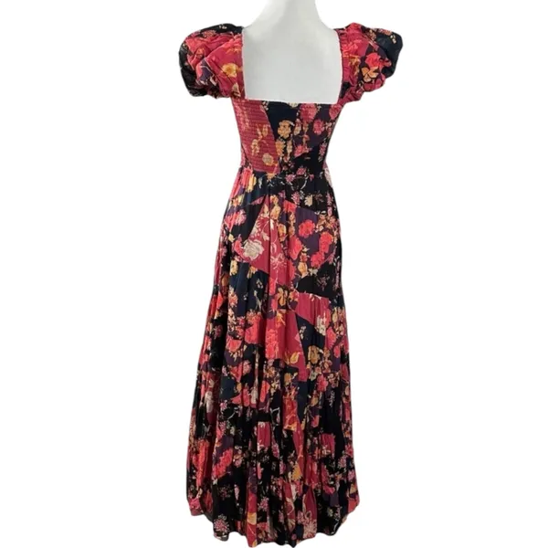 Free People Bohemian Floral Patchwork Sundrenched Maxi Dress Large - Image 10