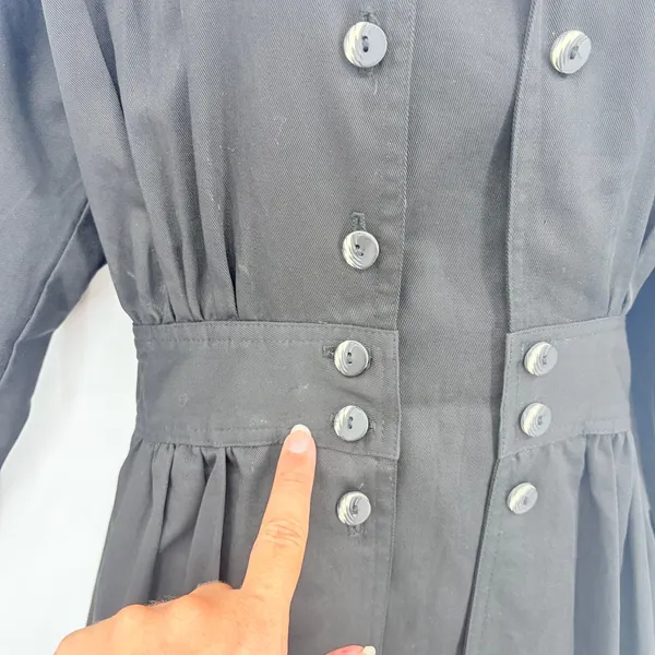 Vintage D.Frank Jacket Dress Sz 6 90s Quiet Luxury Corpcore Double Breasted USA - Image 13