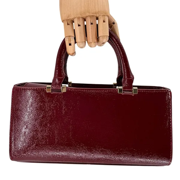 Zara Textured Burgundy Red Handbag Ref 6813/410 NWOT - Image 8