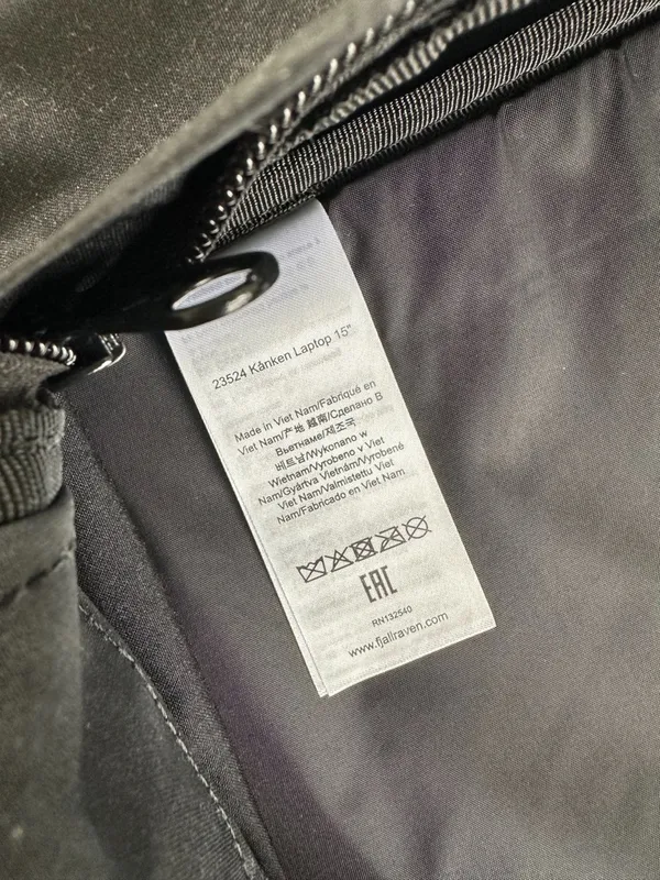 Fjällräven Kånken Backpack 15" Black Large - Image 9