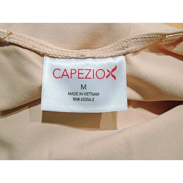 Capezio Womens Nude With Clear Camisole Adjustable Straps Leotard Bodysuit Sz M - Image 6