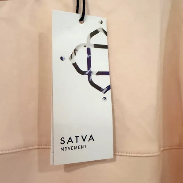 Satva Movement Sarana Embroidered‎ Blossom Sweatshirt Women's Medium Blush Yoga - Image 8