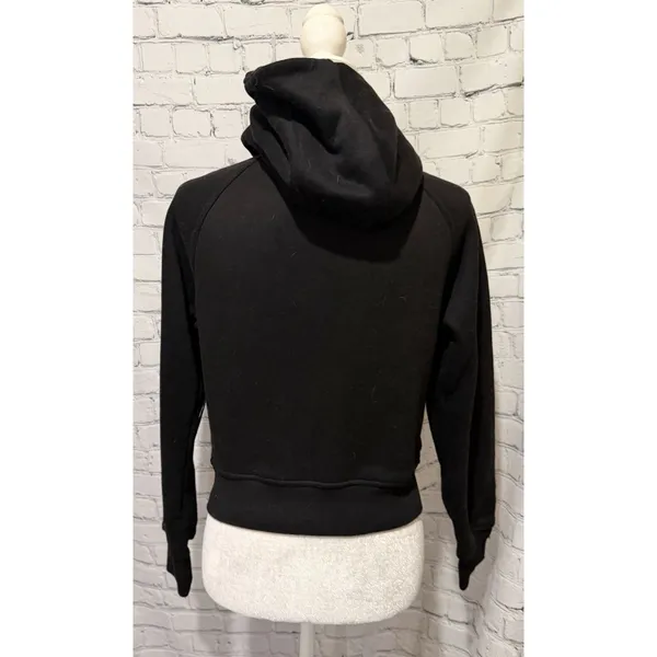 Trendy Queen Zip Up Hoodies For Women Cropped Sweatshirts Fall Y2K Size Small - Image 6