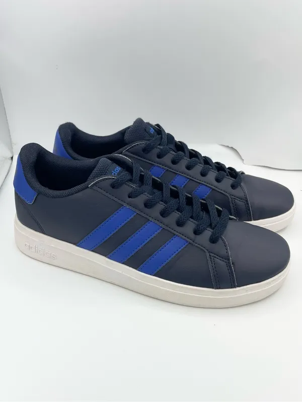 Adidas Grand Court blue lace-up unisex sneakers Size 6 - Image 10