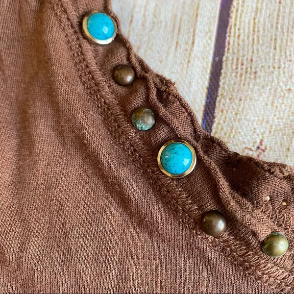 Texas Couture Small Tshirt Top Brown - Image 4