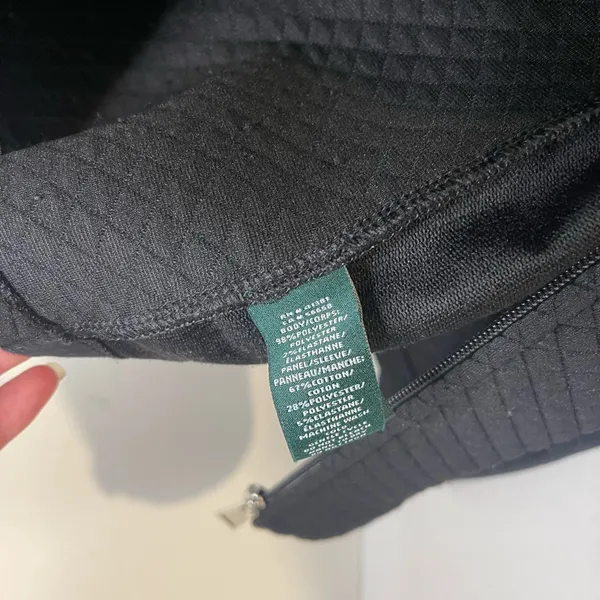 Ralph Lauren Black Quilted Bomber Jacket - Image 8