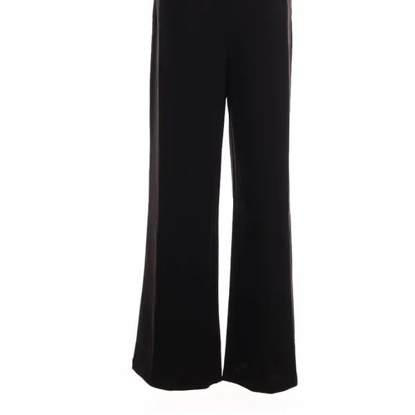 The Noli Shop Black Jumpsuit Feather Trim Strapless Small Glam Party Chic - Image 4