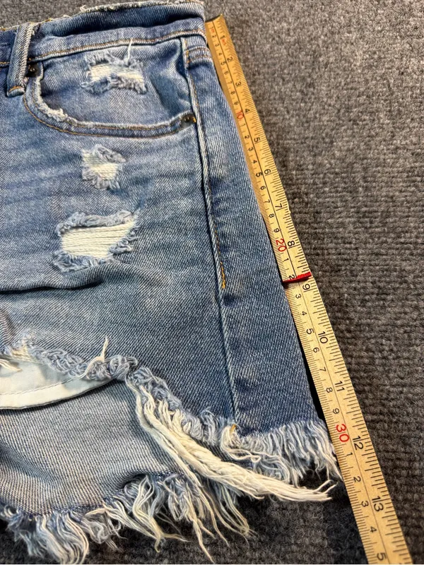 Abercrombie & Fitch Shorts Women's 24 00 Short High Rise Curve Love Distressed - Image 8