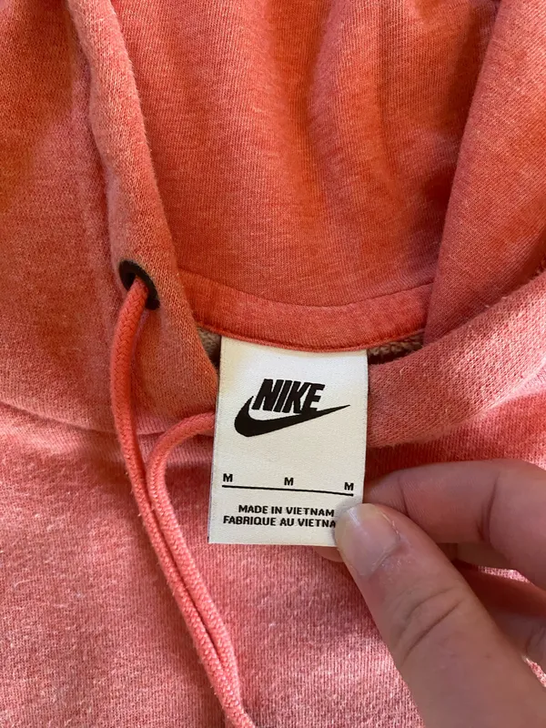 Pink/Orange Nike Hoodie - Image 3